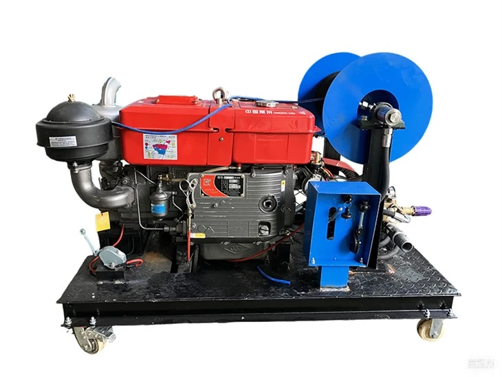 Peiriant Jetter Carthffosydd Peiriant Diesel 210Bar