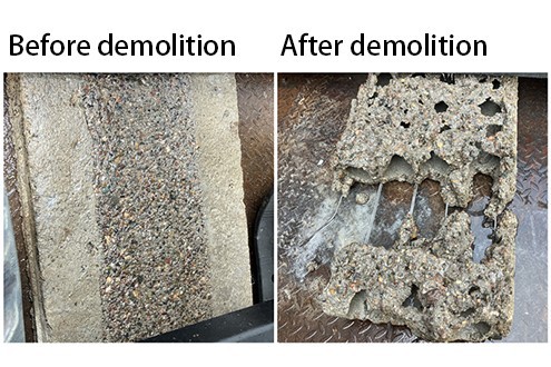 High-pressure water demolition system9 High-pressure water demolition system9
